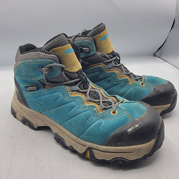 Meindl Minnesota GTX Kids 13.5 Blue Hiking Boots Outdoors Camping Trails Casual